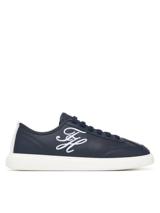 Zdjęcie produktu Tommy Hilfiger Sneakersy Th Icon Court Script Premium FW0FW09604 Granatowy