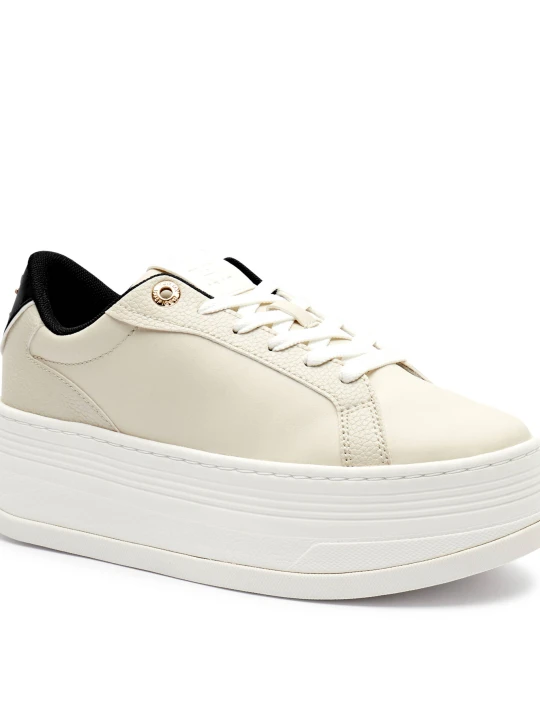 Zdjęcie produktu Tommy Hilfiger Sneakersy | z dodatkiem skóry ecru