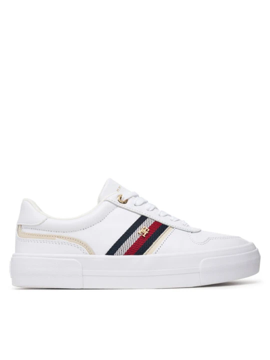Zdjęcie produktu Tommy Hilfiger Sneakersy Th Platform Vulc Leather FW0FW09603 Biały