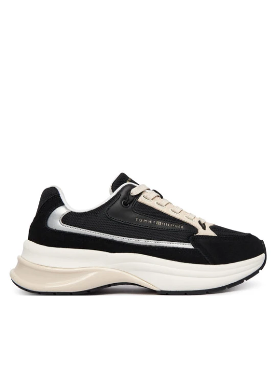 Zdjęcie produktu Tommy Hilfiger Sneakersy Th Sporty Chic Runner FW0FW09187 Czarny