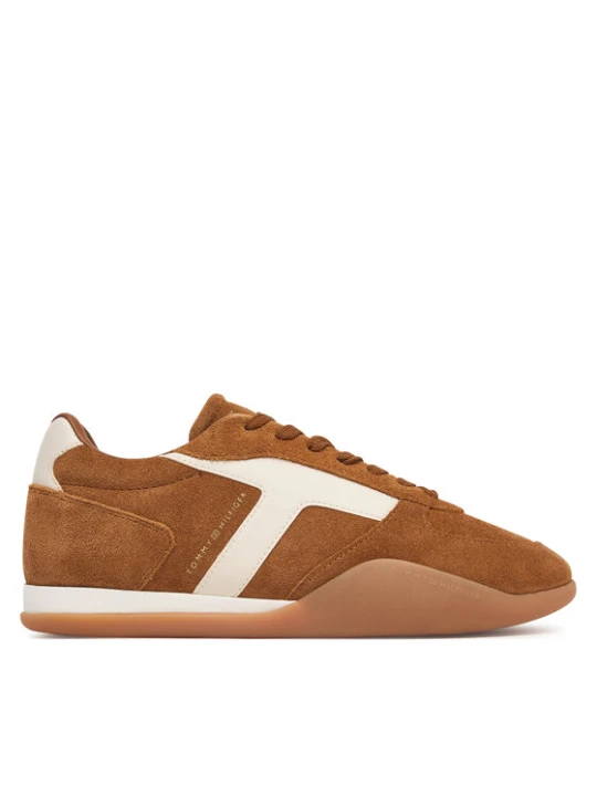 Zdjęcie produktu Tommy Hilfiger Sneakersy Th Vintage Low Runner Suede FW0FW09621 Brązowy