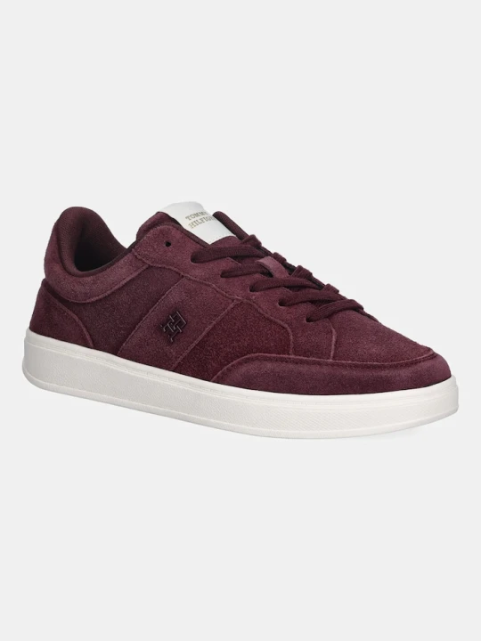 Zdjęcie produktu Tommy Hilfiger sneakersy zamszowe TH HERITAGE COURT SNEAKER SUEDE bordowy