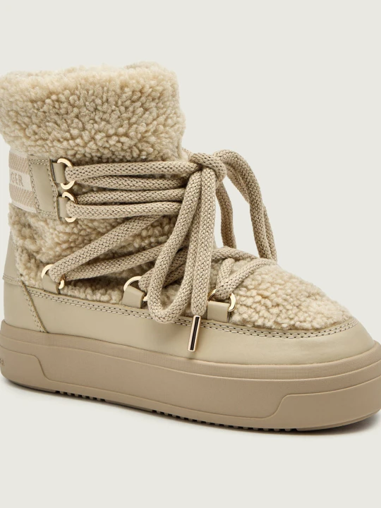 Zdjęcie produktu Tommy Hilfiger Śniegowce FAUX | shearling piaskowy
