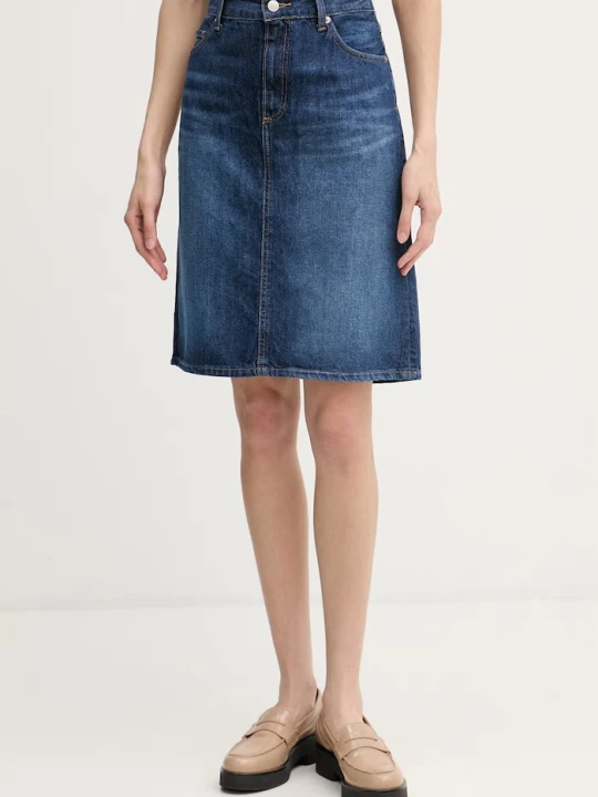 Zdjęcie produktu Tommy Hilfiger spódnica jeansowa granatowy