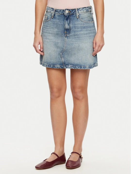 Zdjęcie produktu Tommy Hilfiger Spódnica jeansowa WW0WW44334 Niebieski Regular Fit