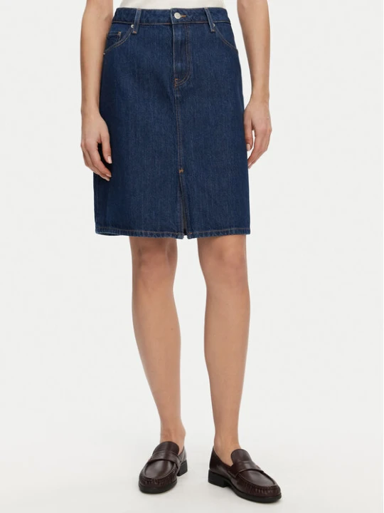 Zdjęcie produktu Tommy Hilfiger Spódnica jeansowa WW0WW44390 Granatowy Regular Fit