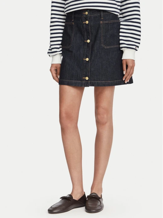 Zdjęcie produktu Tommy Hilfiger Spódnica jeansowa WW0WW50008 Granatowy Regular Fit