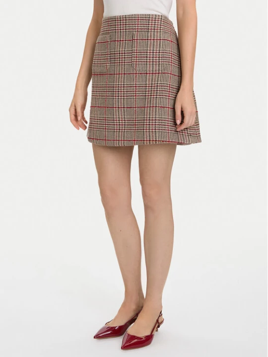Zdjęcie produktu Tommy Hilfiger Spódnica mini Seasonal WW0WW48265 Beżowy Regular Fit