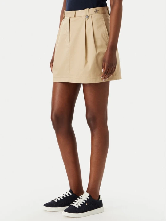 Zdjęcie produktu Tommy Hilfiger Spódnica mini WW0WW52106 Beżowy Regular Fit