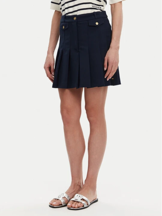 Zdjęcie produktu Tommy Hilfiger Spódnica plisowana WW0WW44731 Granatowy Regular Fit