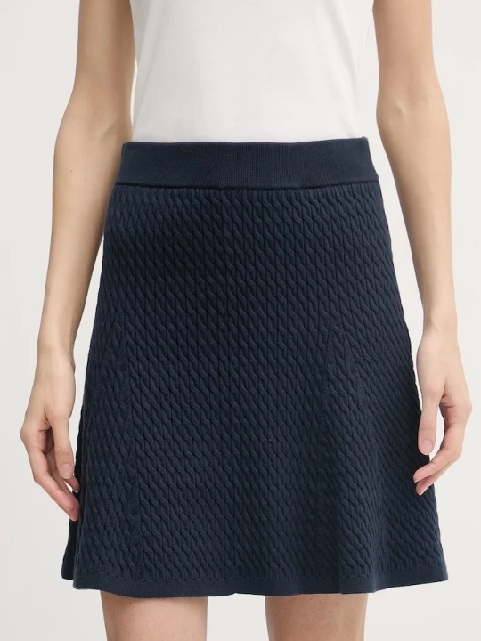 Zdjęcie produktu Tommy Hilfiger spódnica z bawełną granatowy