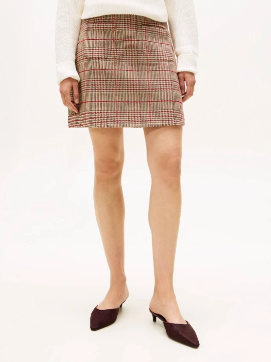 Zdjęcie produktu Tommy Hilfiger Spódnica | z dodatkiem wełny beżowy