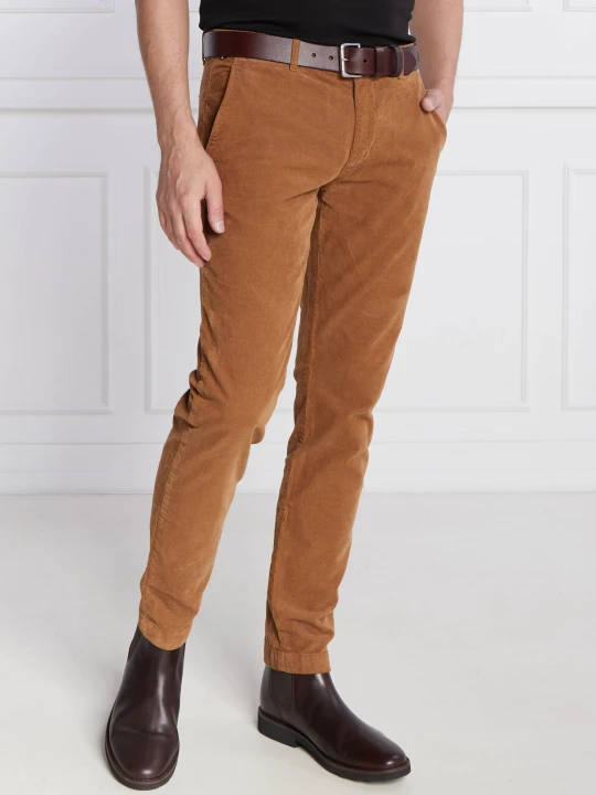 Zdjęcie produktu Tommy Hilfiger Spodnie chino BLEECKER CHINO CORDUROY GMD | Slim Fit brązowy