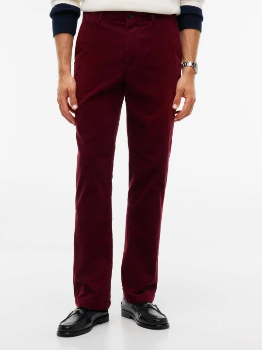 Zdjęcie produktu Tommy Hilfiger Spodnie chino Denton | Slim Fit | sztruks bordowy