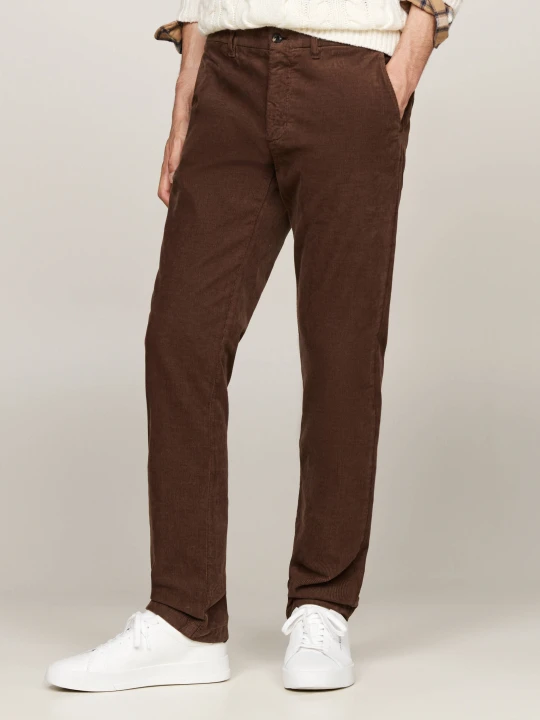 Zdjęcie produktu Tommy Hilfiger Spodnie chino Denton | Straight fit brązowy