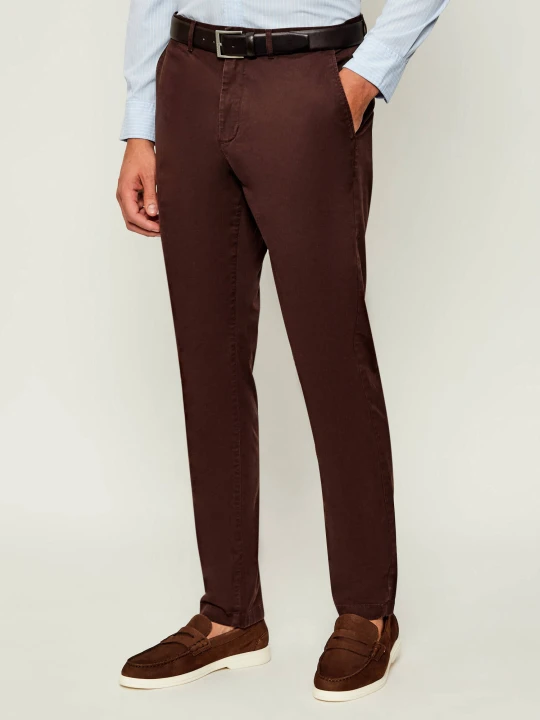 Zdjęcie produktu Tommy Hilfiger Spodnie chino Harlem | Tapered fit brązowy
