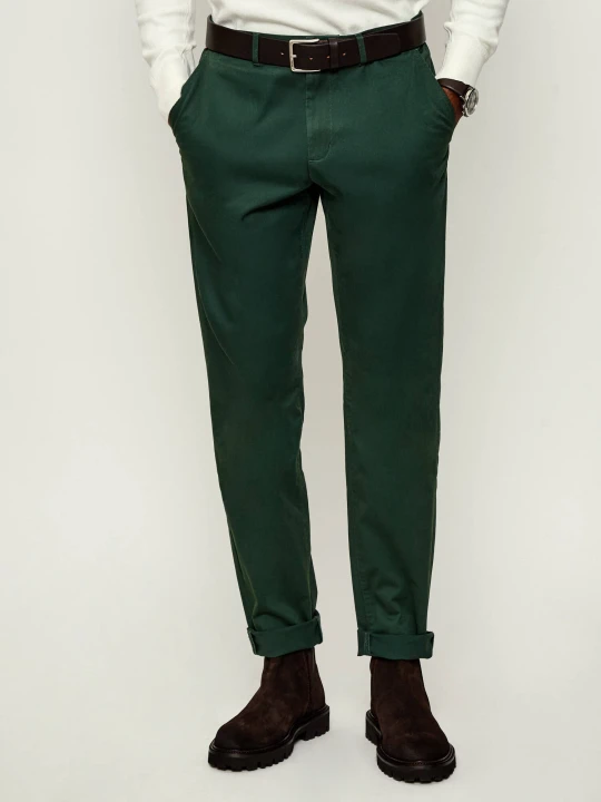 Zdjęcie produktu Tommy Hilfiger Spodnie chino Harlem | Tapered fit butelkowa zieleń