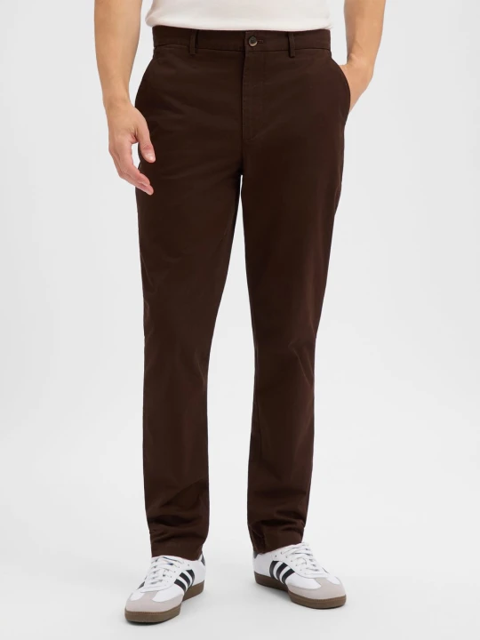 Zdjęcie produktu Tommy Hilfiger spodnie chino Mężczyźni Bawełna brązowy