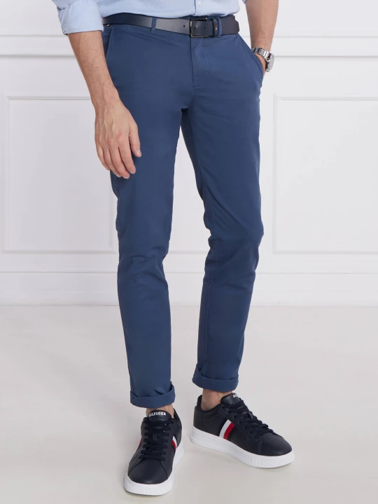 Zdjęcie produktu Tommy Hilfiger Spodnie chino | Slim Fit | pima niebieski