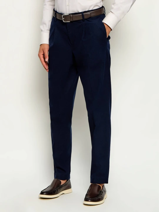 Zdjęcie produktu Tommy Hilfiger Spodnie chino | Tapered fit granatowy