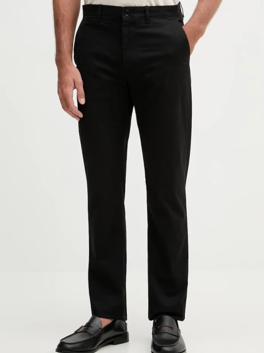 Zdjęcie produktu Tommy Hilfiger spodnie chinos męskie bawełniane z elastanem czarny