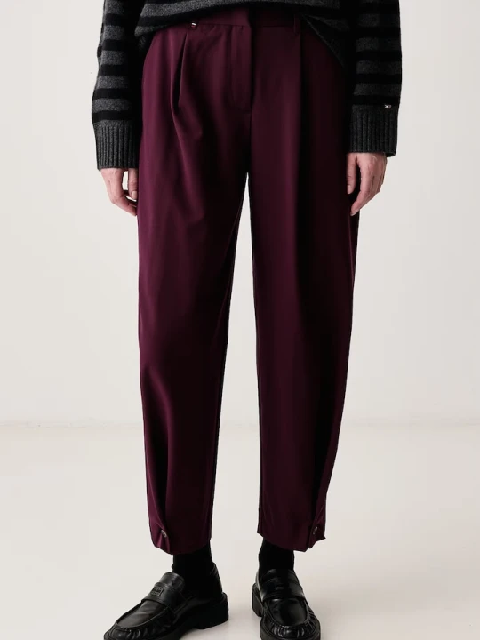 Zdjęcie produktu Tommy Hilfiger spodnie damskie bordowy
