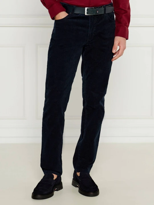 Zdjęcie produktu Tommy Hilfiger Spodnie Denton | Straight fit | sztruks granatowy