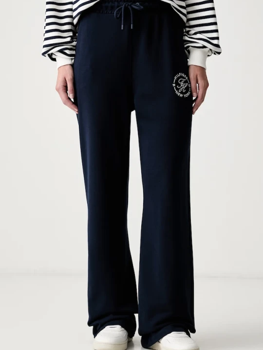 Zdjęcie produktu Tommy Hilfiger spodnie dresowe damskie bawełniane granatowy