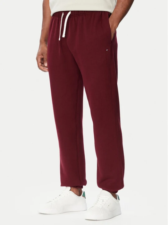 Zdjęcie produktu Tommy Hilfiger Spodnie dresowe Essential MW0MW37231 Bordowy Regular Fit