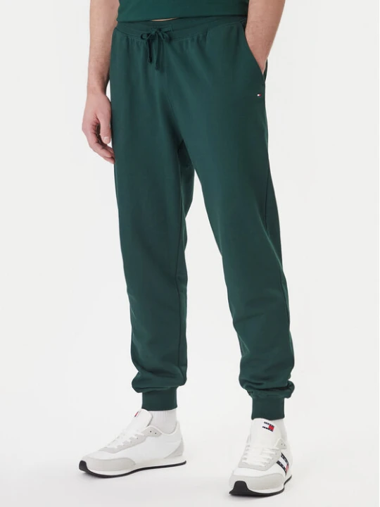 Zdjęcie produktu Tommy Hilfiger Spodnie dresowe Essential MW0MW37236 Zielony Regular Fit