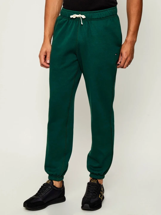 Zdjęcie produktu Tommy Hilfiger Spodnie dresowe Essential | Regular Fit butelkowa zieleń
