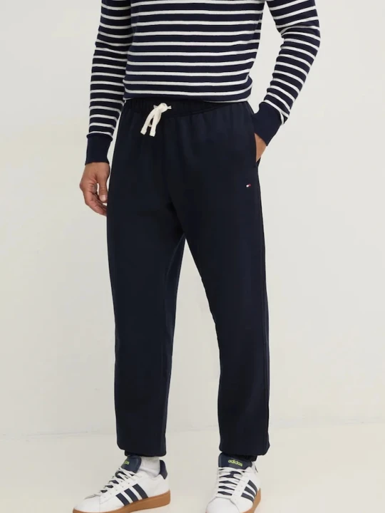 Zdjęcie produktu Tommy Hilfiger spodnie dresowe męskie z bawełną granatowy