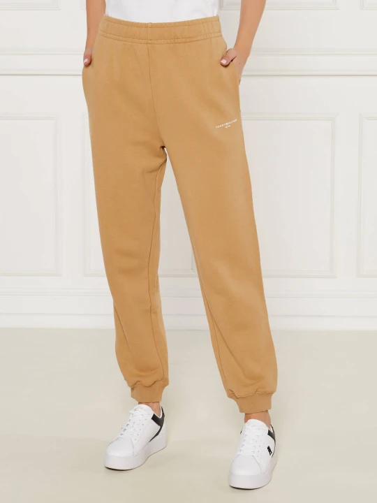 Zdjęcie produktu Tommy Hilfiger Spodnie dresowe | Regular Fit musztardowy