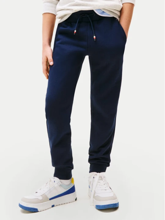 Zdjęcie produktu Tommy Hilfiger Spodnie dresowe Script Flag KB0KB09694 Granatowy Regular Fit