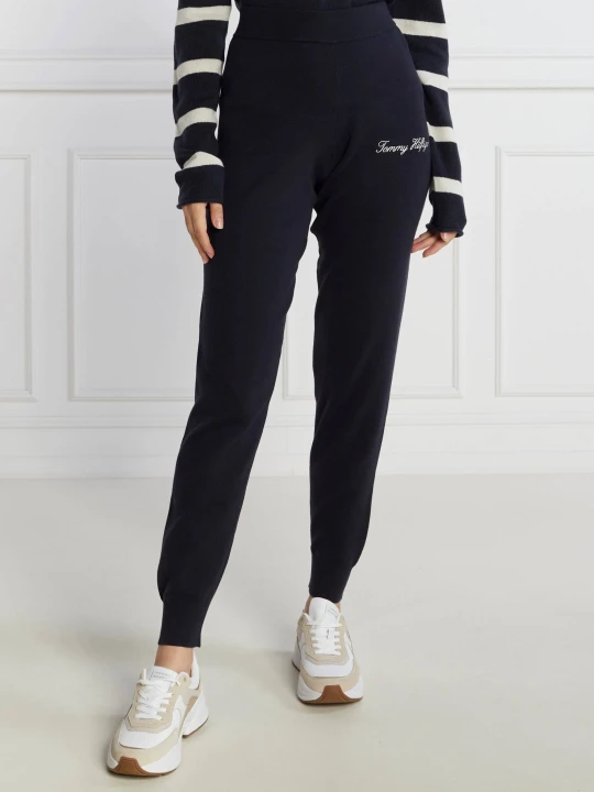 Zdjęcie produktu Tommy Hilfiger Spodnie dresowe SCRIPT GRAPHIC | Regular Fit granatowy