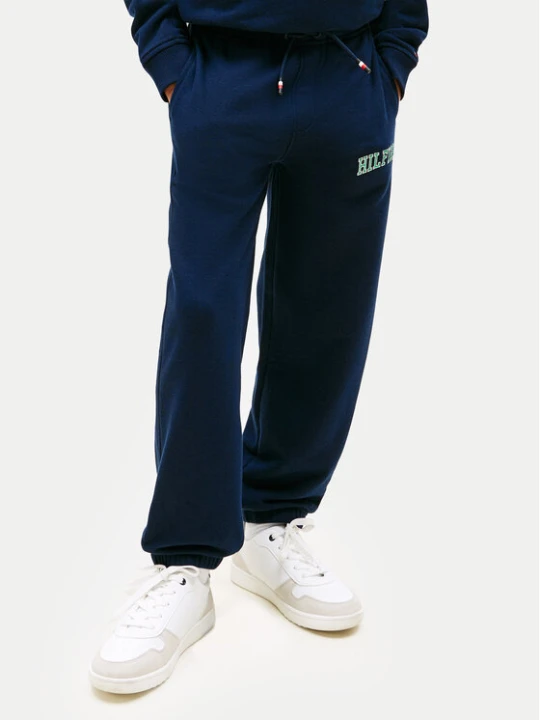 Zdjęcie produktu Tommy Hilfiger Spodnie dresowe Terry KB0KB10254 Granatowy Regular Fit