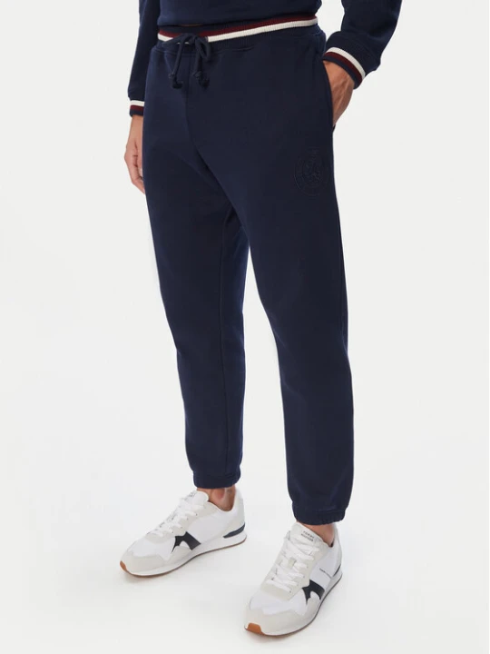 Zdjęcie produktu Tommy Hilfiger Spodnie dresowe UM0UM04059 Granatowy Regular Fit