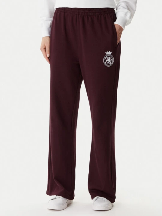 Zdjęcie produktu Tommy Hilfiger Spodnie dresowe UW0UW06081 Bordowy Wide Leg