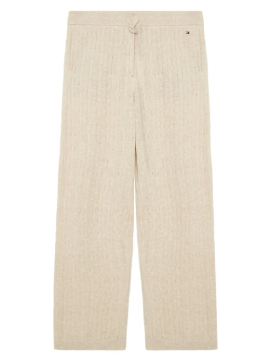 Zdjęcie produktu Tommy Hilfiger Spodnie dzianinowe UW0UW06631 Kremowy Relaxed Fit