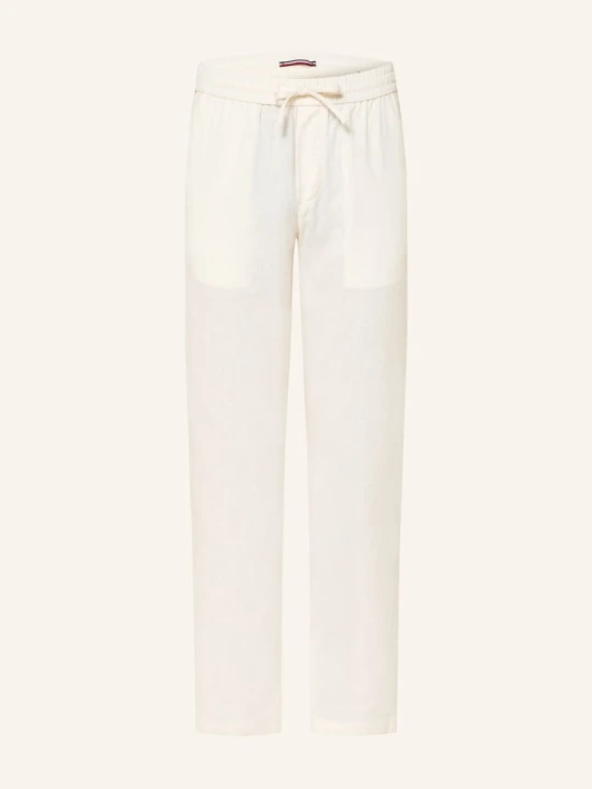 Zdjęcie produktu Tommy Hilfiger Spodnie Lniane Harlem Regular Tapered Fit beige