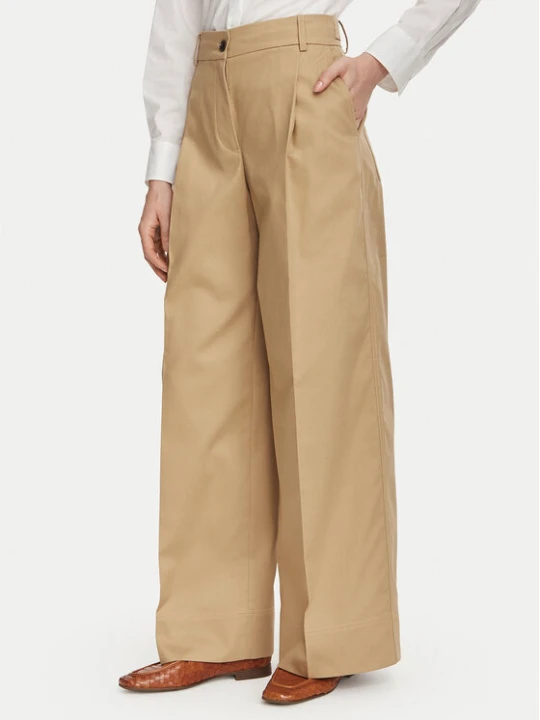 Zdjęcie produktu Tommy Hilfiger Spodnie materiałowe Dressing WW0WW50135 Beżowy Wide Leg