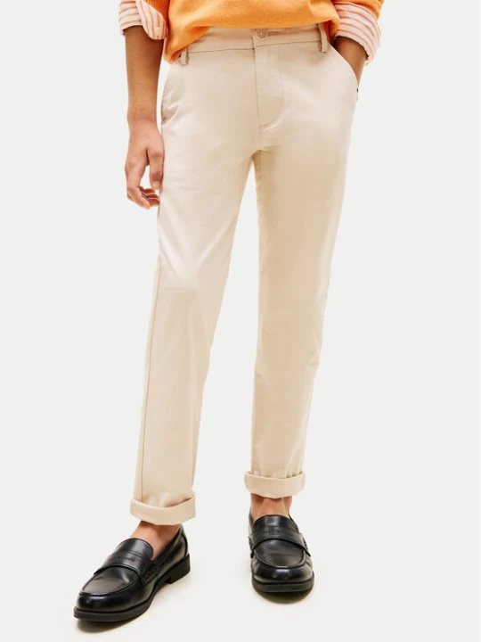 Zdjęcie produktu Tommy Hilfiger Spodnie materiałowe KB0KB09638 Beżowy Regular Fit