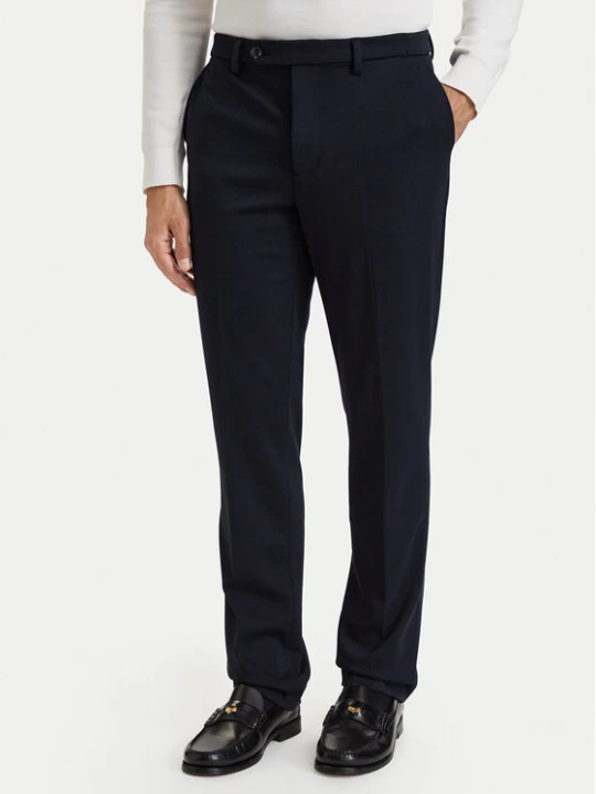 Zdjęcie produktu Tommy Hilfiger Spodnie materiałowe Punto Milano MW0MW44869 Granatowy Straight Fit