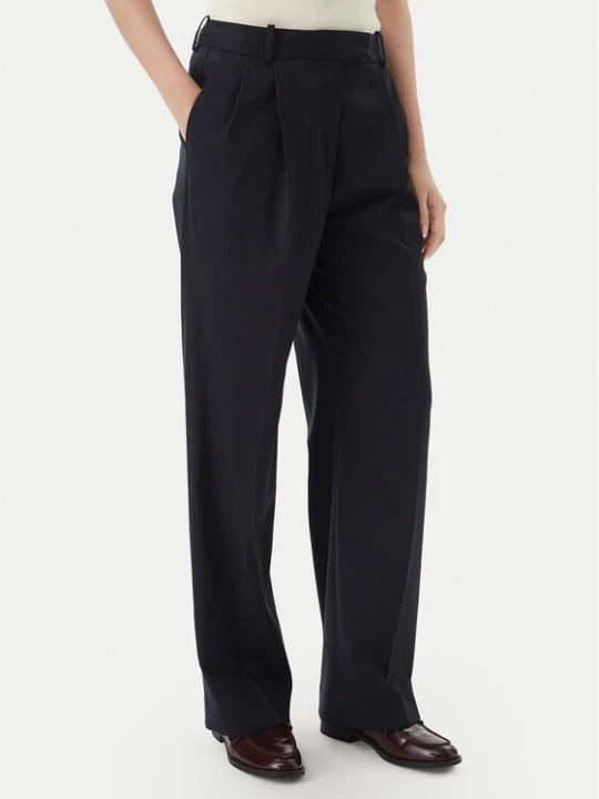Zdjęcie produktu Tommy Hilfiger Spodnie materiałowe Timeless WW0WW48352 Granatowy Straight Fit
