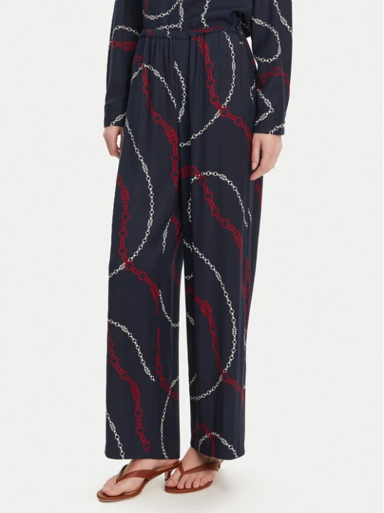 Zdjęcie produktu Tommy Hilfiger Spodnie materiałowe WW0WW44542 Granatowy Relaxed Fit
