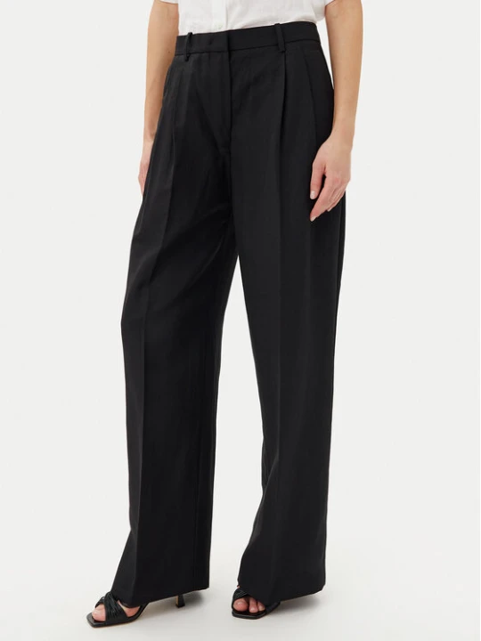 Zdjęcie produktu Tommy Hilfiger Spodnie materiałowe WW0WW45460 Czarny Relaxed Fit
