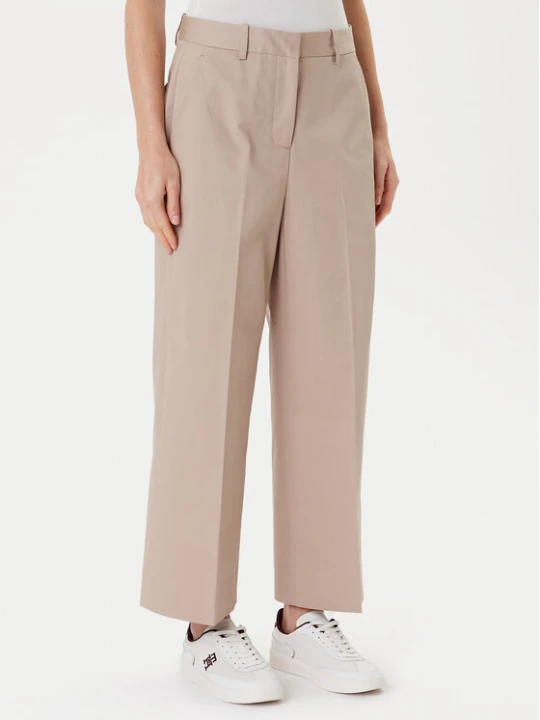 Zdjęcie produktu Tommy Hilfiger Spodnie materiałowe WW0WW45791 Beżowy Wide Leg