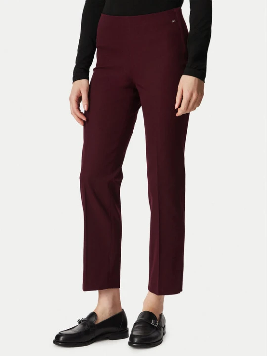 Zdjęcie produktu Tommy Hilfiger Spodnie materiałowe WW0WW51745 Bordowy Slim Fit