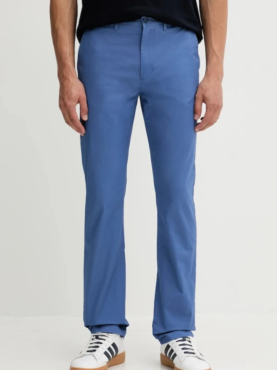 Zdjęcie produktu Tommy Hilfiger spodnie chinos męskie bawełniane z elastanem niebieski