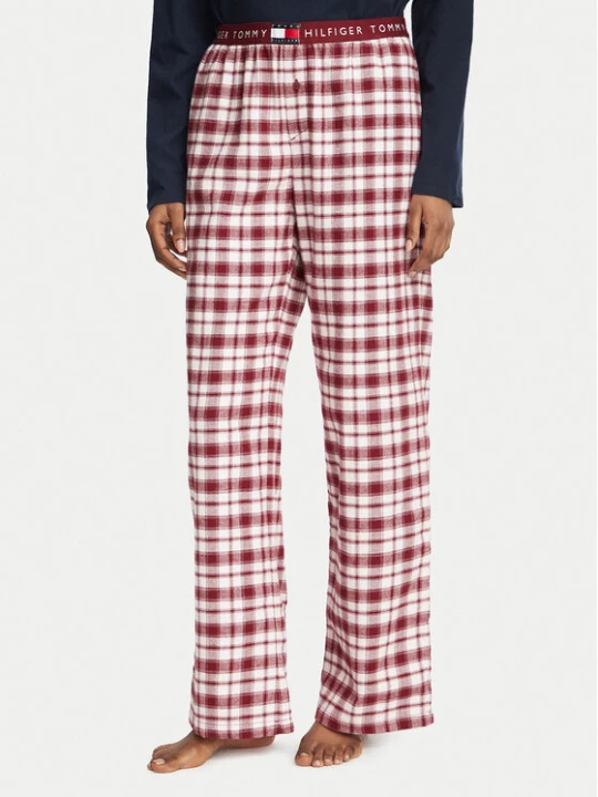 Zdjęcie produktu Tommy Hilfiger Spodnie piżamowe UW0UW06624 Różowy ciemny Regular Fit